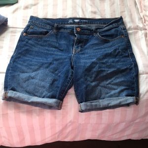 Denim shorts